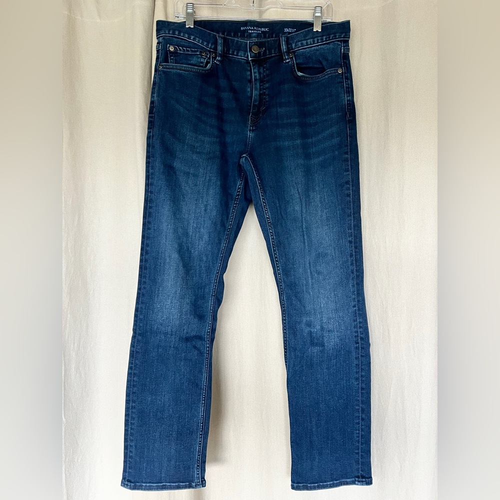 Banana Republic Traveler Dark Wash Jeans - 33x32 Slim